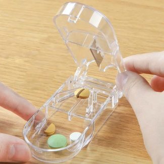 Best Pill Cutter with Storage - Portable Tablet Splitter Box