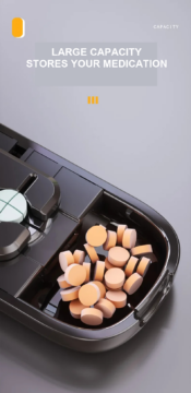 best pill cutter with storage portable tablet splitter box 10