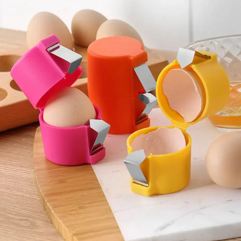 Egg Shell Opener and Separator – Raw Egg Cracker Tool for Kitchen Use