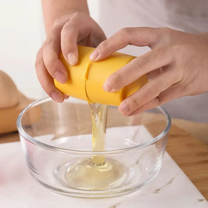 Egg Shell Opener and Separator – Raw Egg Cracker Tool for Kitchen Use